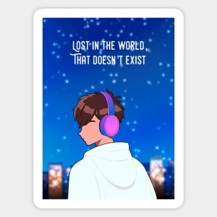 Lost in the world that doesn’t exist. Sticker